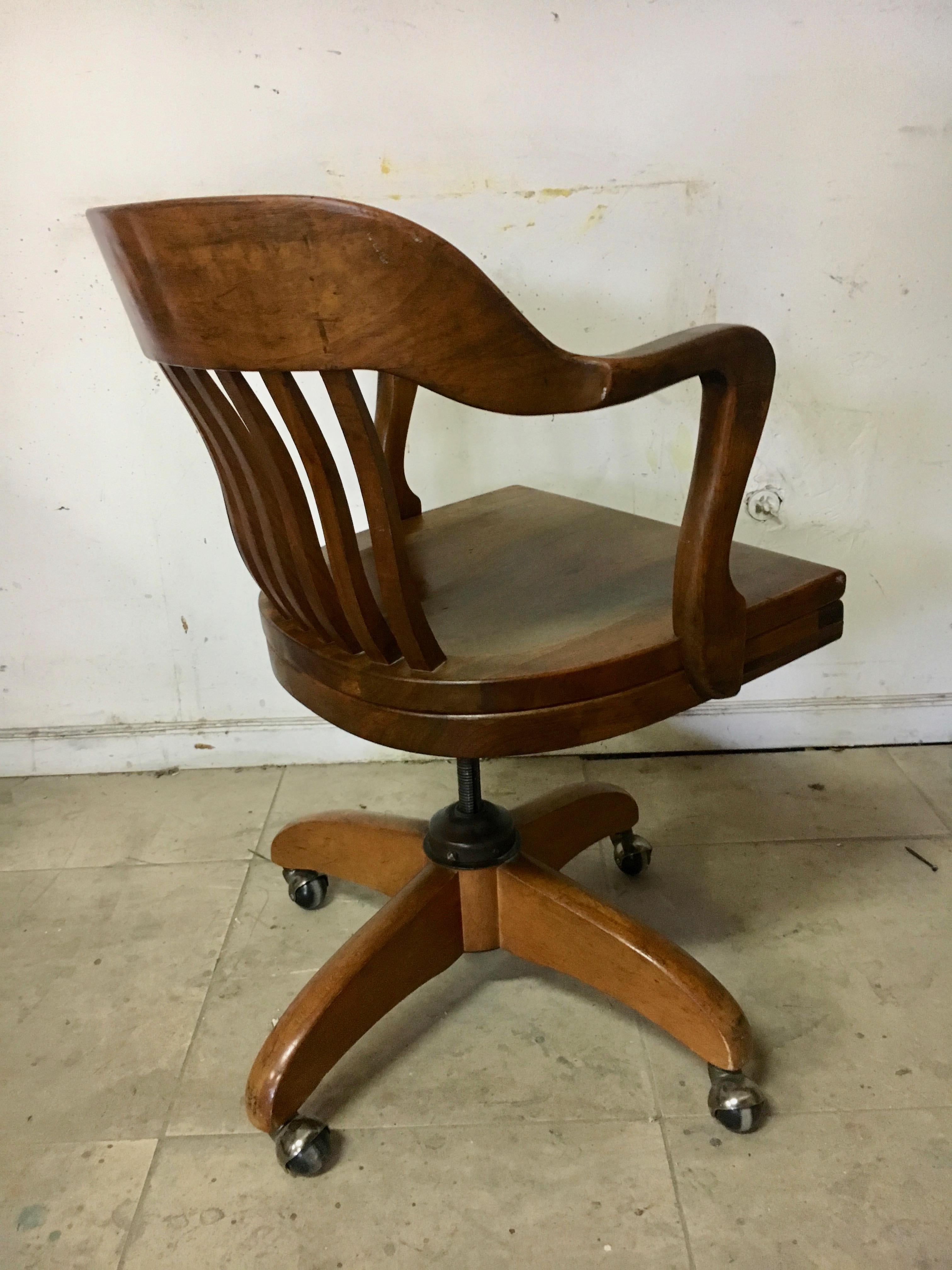 antique bankers chair