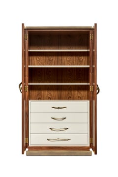 Walnut Bar Cabinet by Ginger & Jagger
