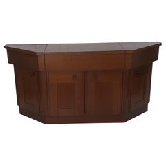 Walnut Bar Cabinet Sideboard by Silvio Coppola for Bernini, 60s