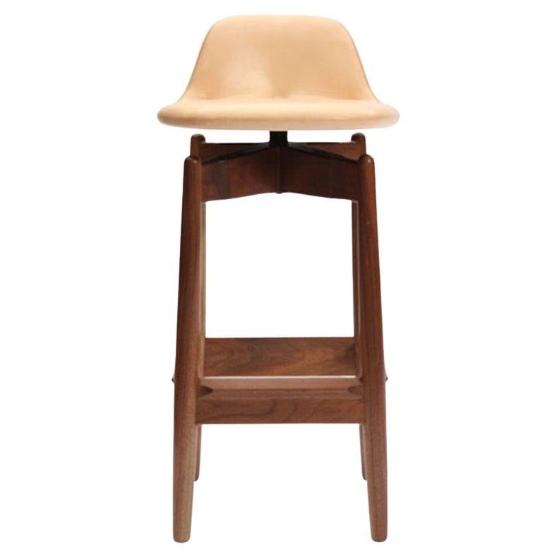 Walnut Barstool by Arne Vodder