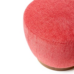 Walnut Base Upholstered Ottoman, 2019