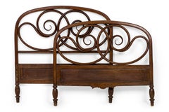 Walnut Bentwood Twin Bed