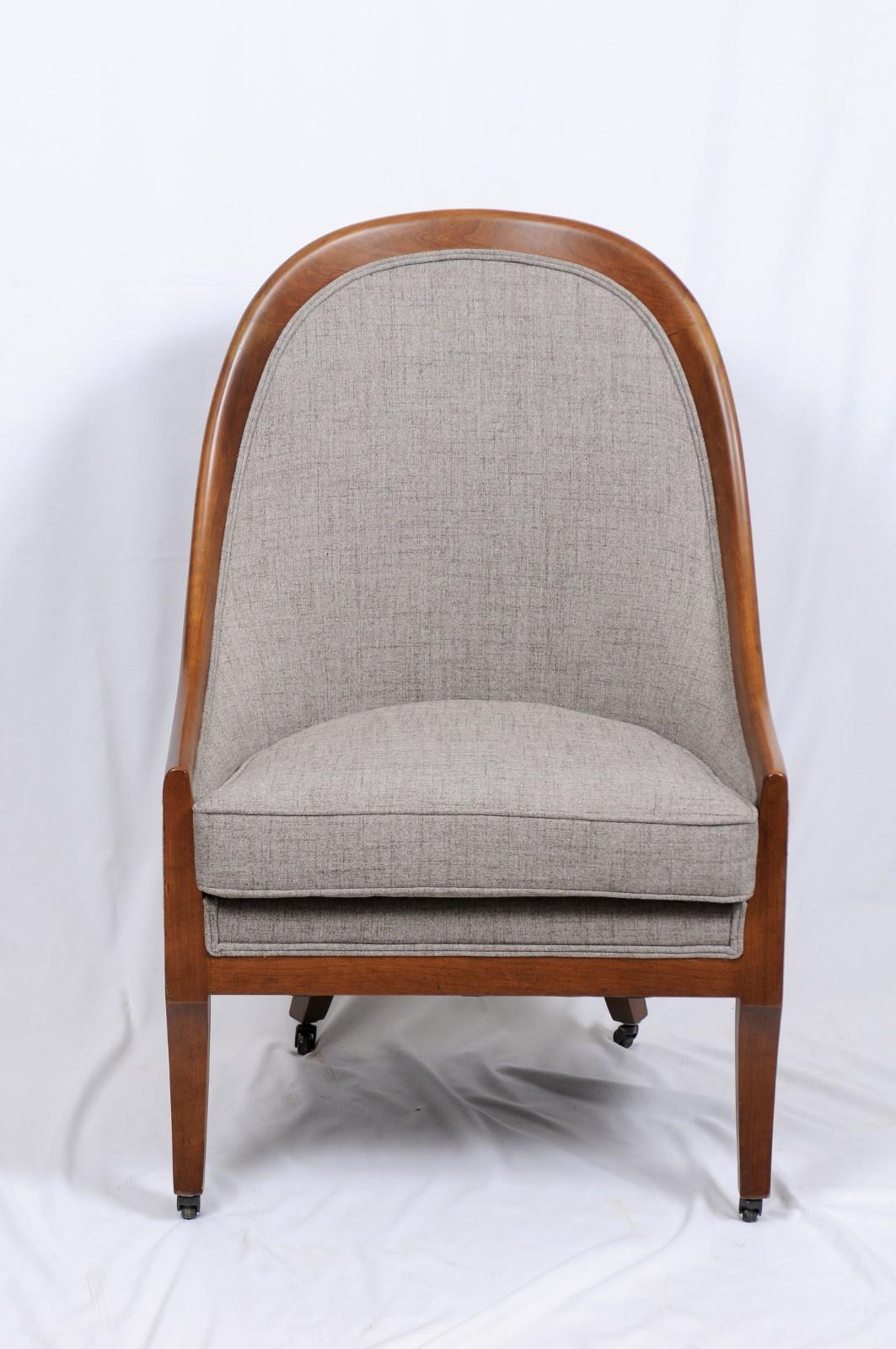 Walnut Bergère Chairs by Baker Furniture, 2 Available 6