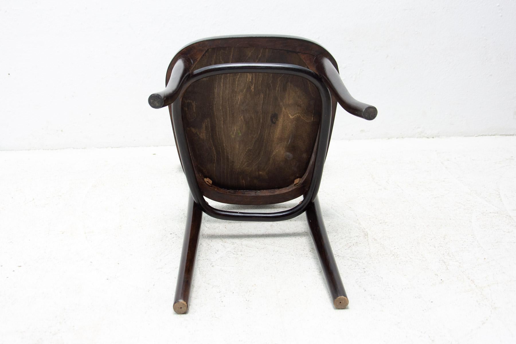 Walnut Bistro Chair Thonet, Czechoslovakia, 1920s 2
