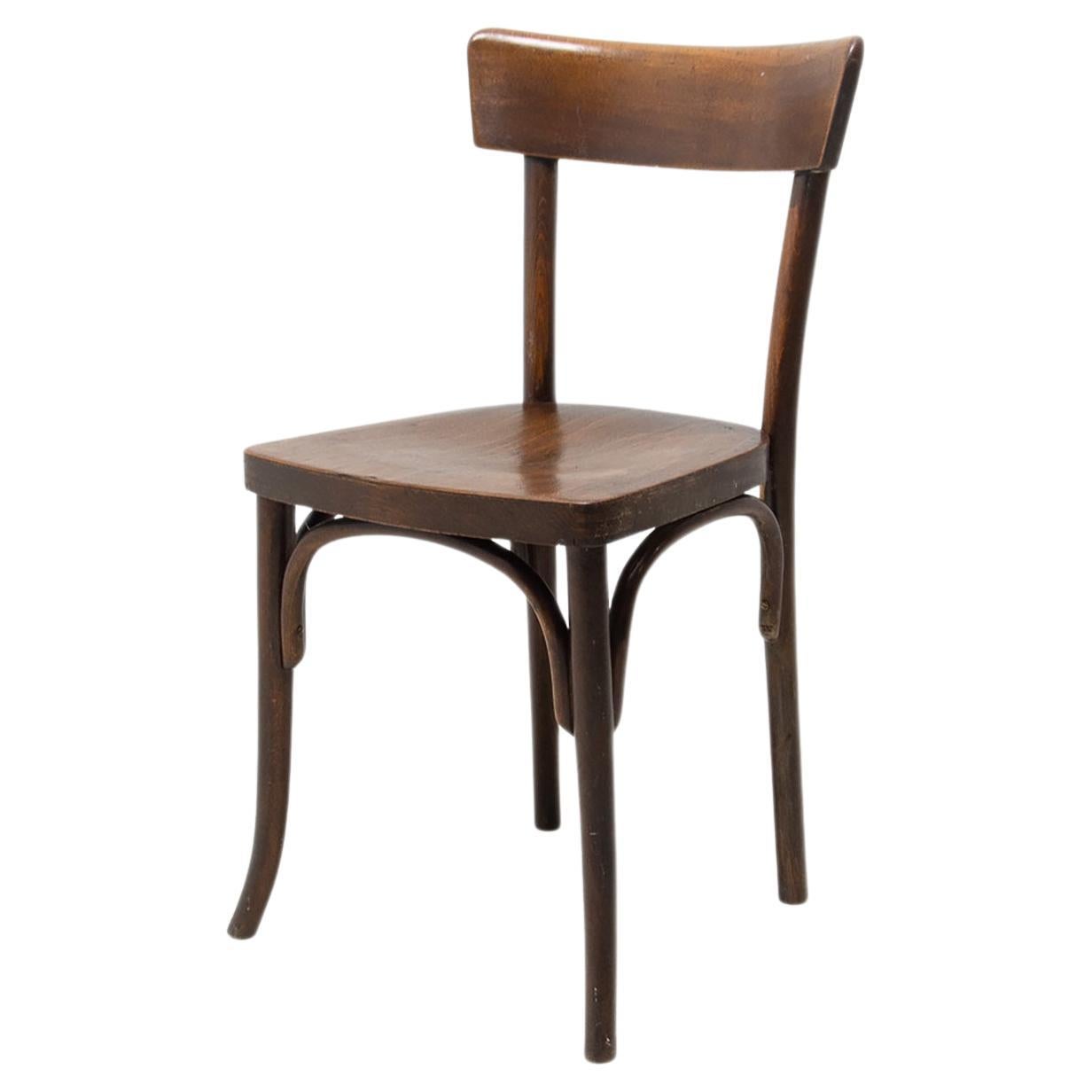 Walnut Bistro Chair Thonet, Czechoslovakia, 1920�´s