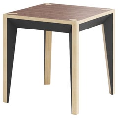 Walnut Black MiMi Side Table by Miduny, Made in Italy