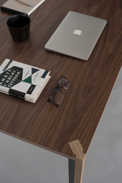 Walnut Black MiMi Table by Miduny, Made in Italy