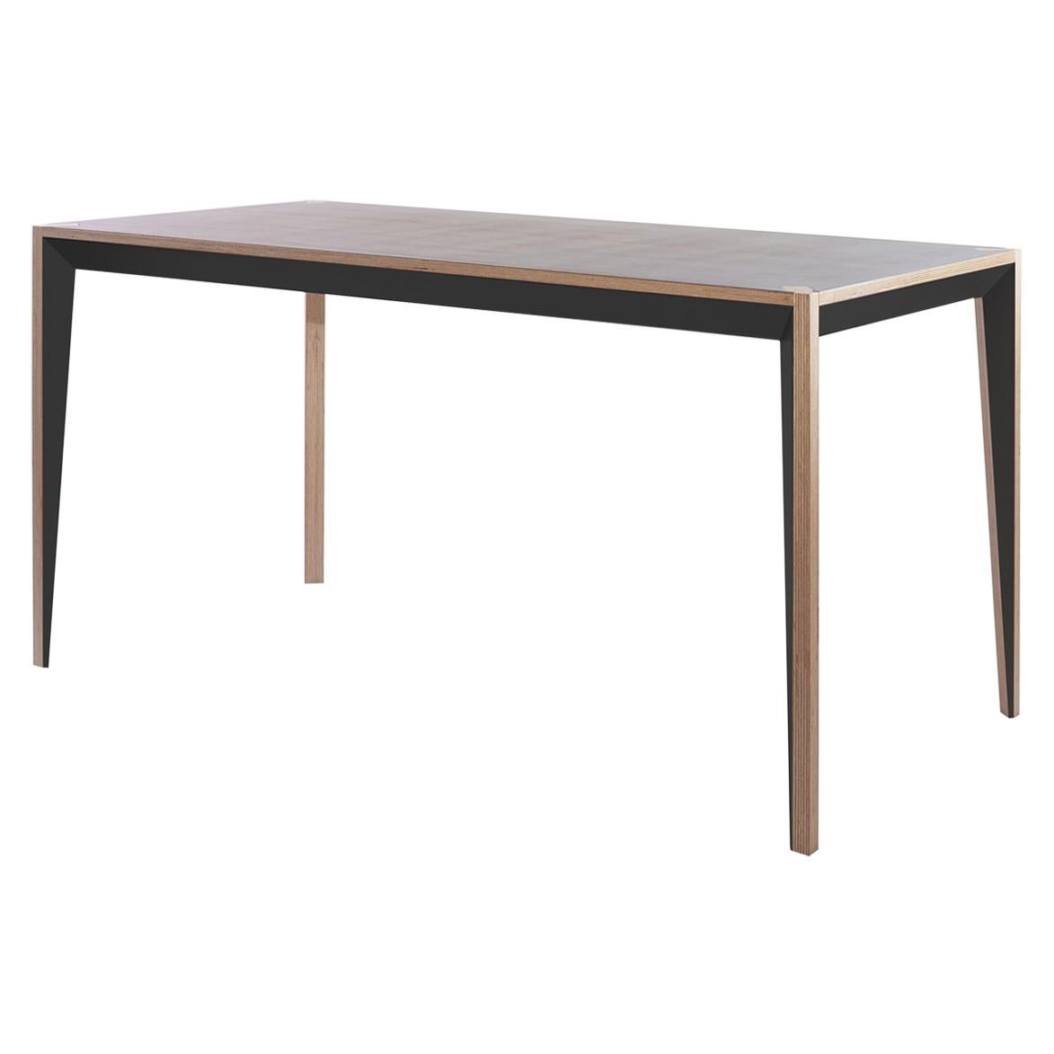 Walnut Black MiMi Table by Miduny, Made in Italy