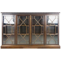 Walnut Bookcase, Antique Bookcase, Scotland 1910, Antique Furniture   REDUCED!
