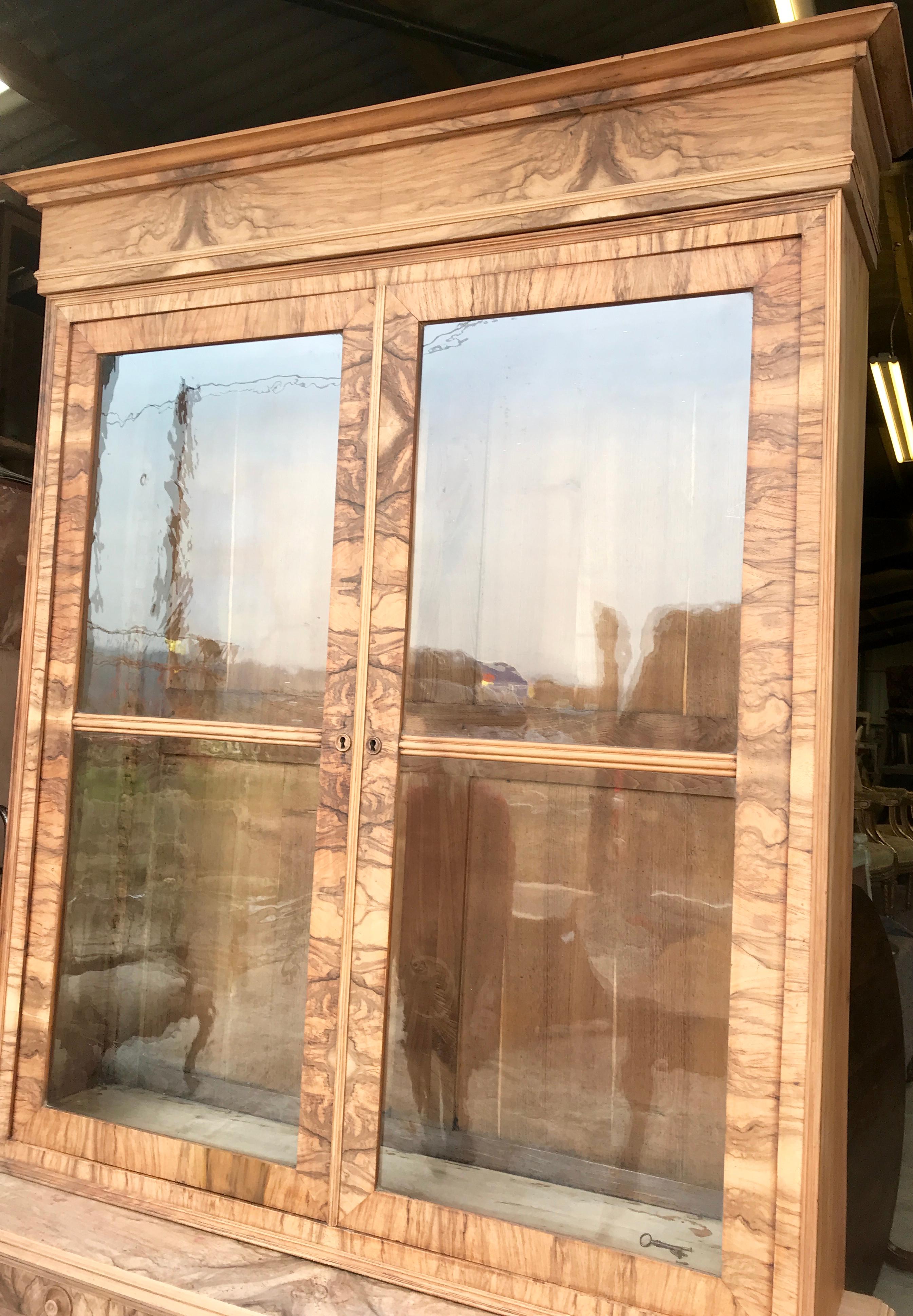 walnut book case