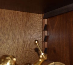 Walnut Bookcase, Single Sheraton Regency Open Bookcases