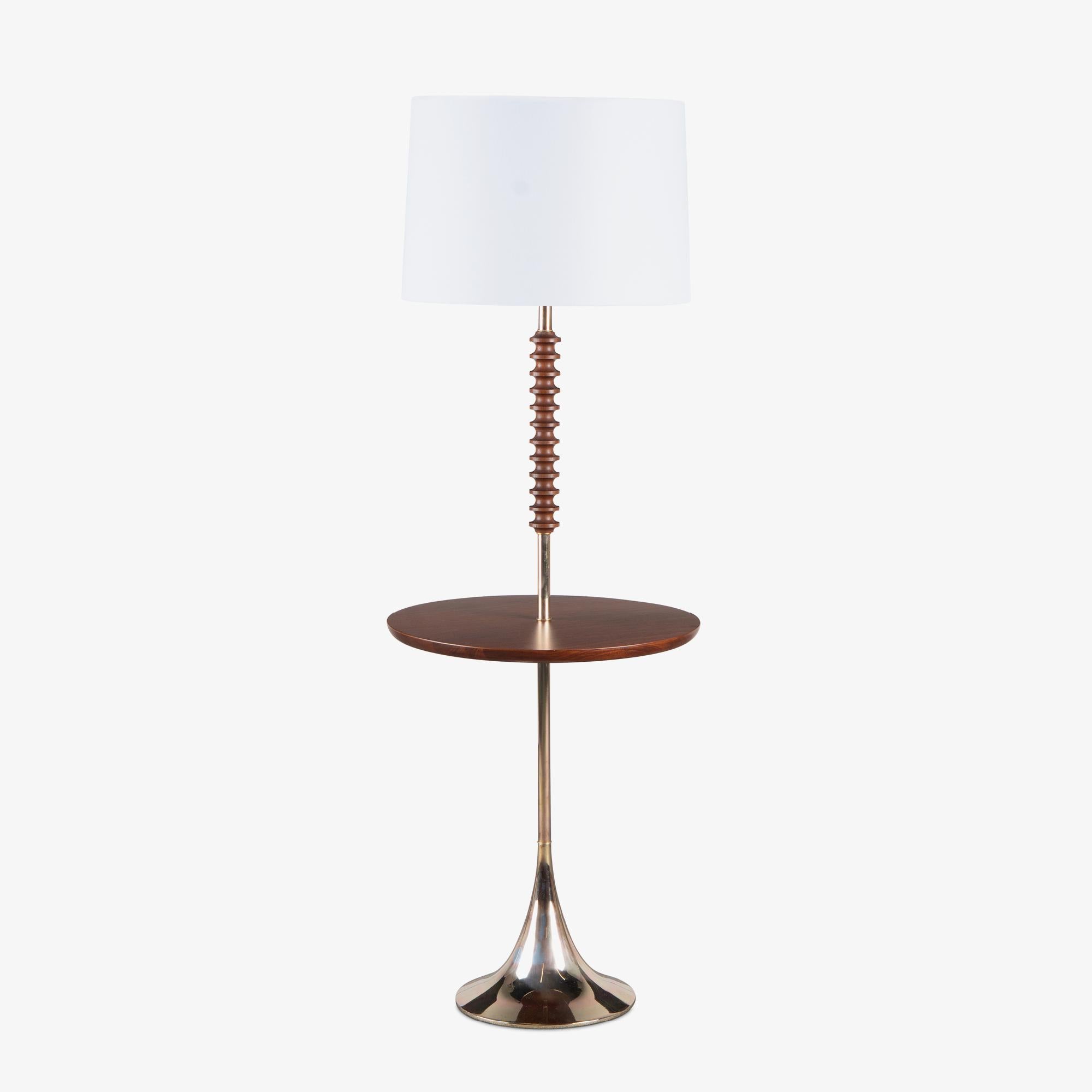 Good lighting design is always a balance of form and function, and this circa 1960s floor lamp exemplifies that harmony with quiet confidence. Its design, rooted in the clean lines and rich materials of Mid-Century Modern style, still feels relevant