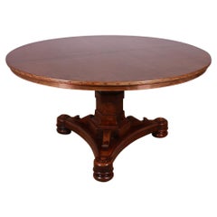 Walnut Breakfast Table with Copper Top