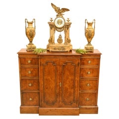 Walnut Breakfront Sideboard Server, 1900