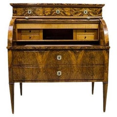 Antique Walnut bureau, France, ca. 1860.