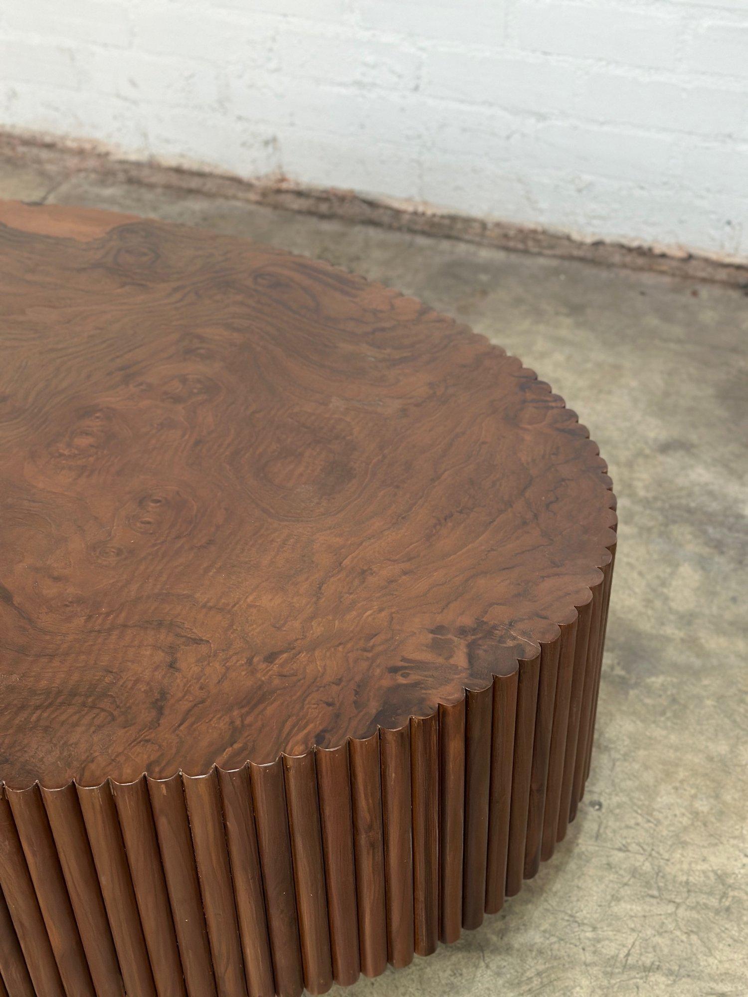 Walnut Burl Coffee Table - One of One For Sale 9
