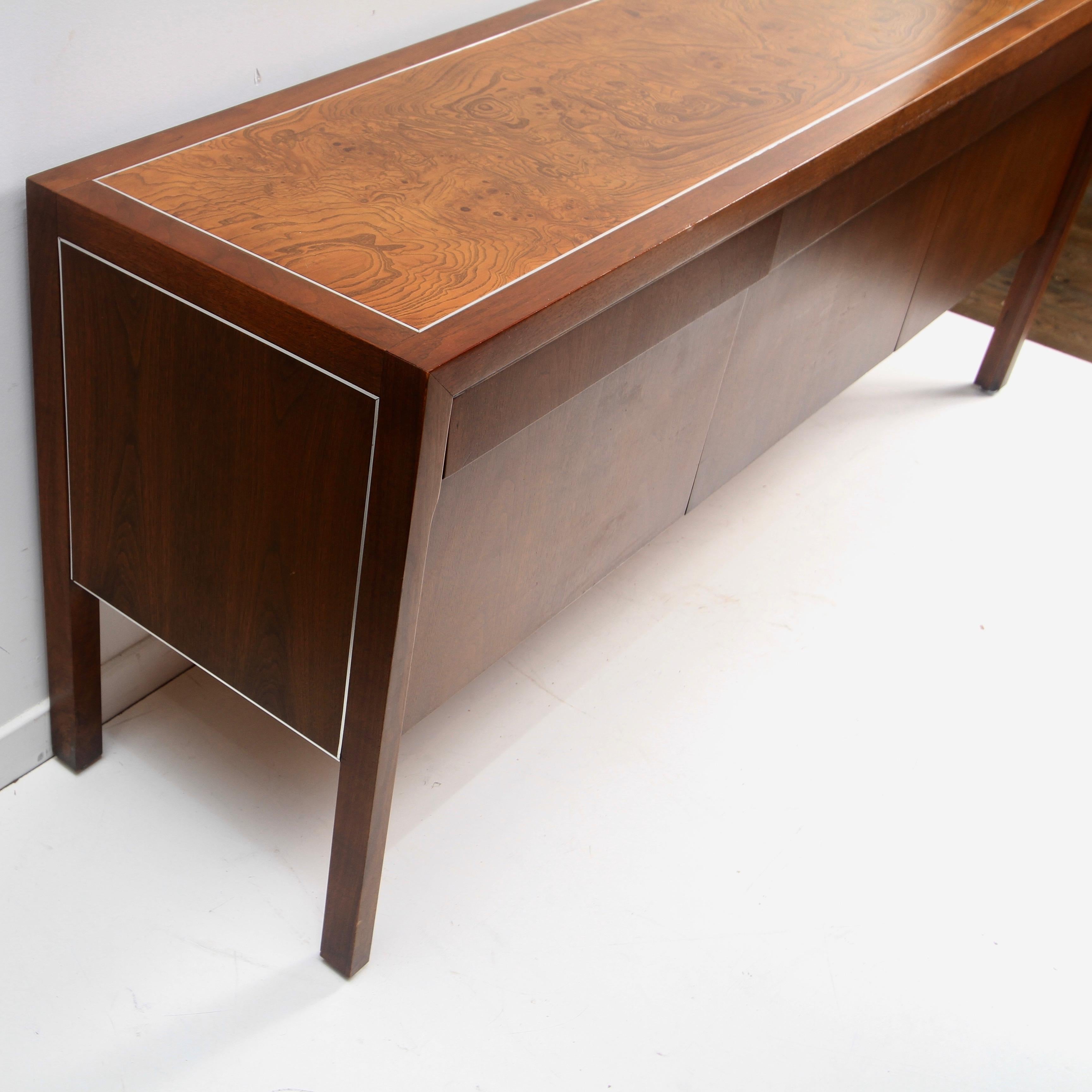 American Walnut and Burl Console by R-way