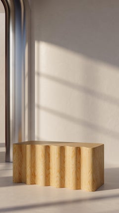 Walnut Burl 'Lil'' Bench by Tugba Ata