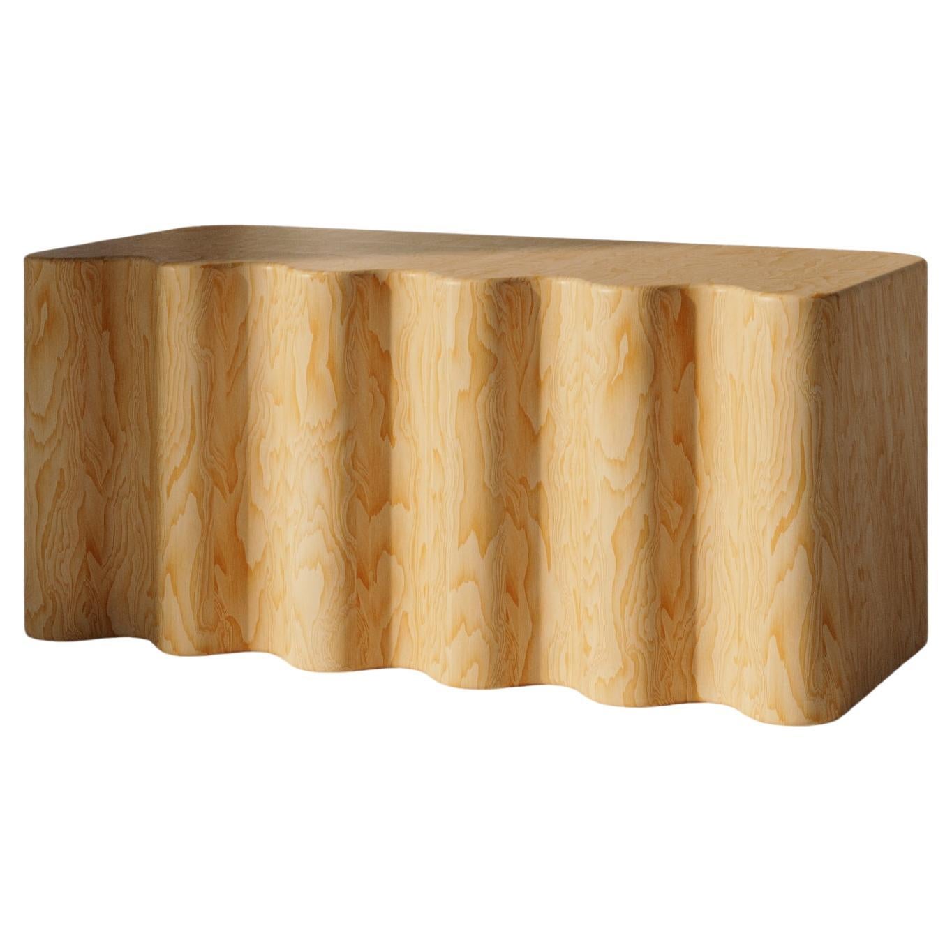 Walnut Burl 'Lil'' Bench by Tugba Ata For Sale