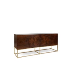Walnut Burl Thin Frame Cabinet by Lawson-Fenning