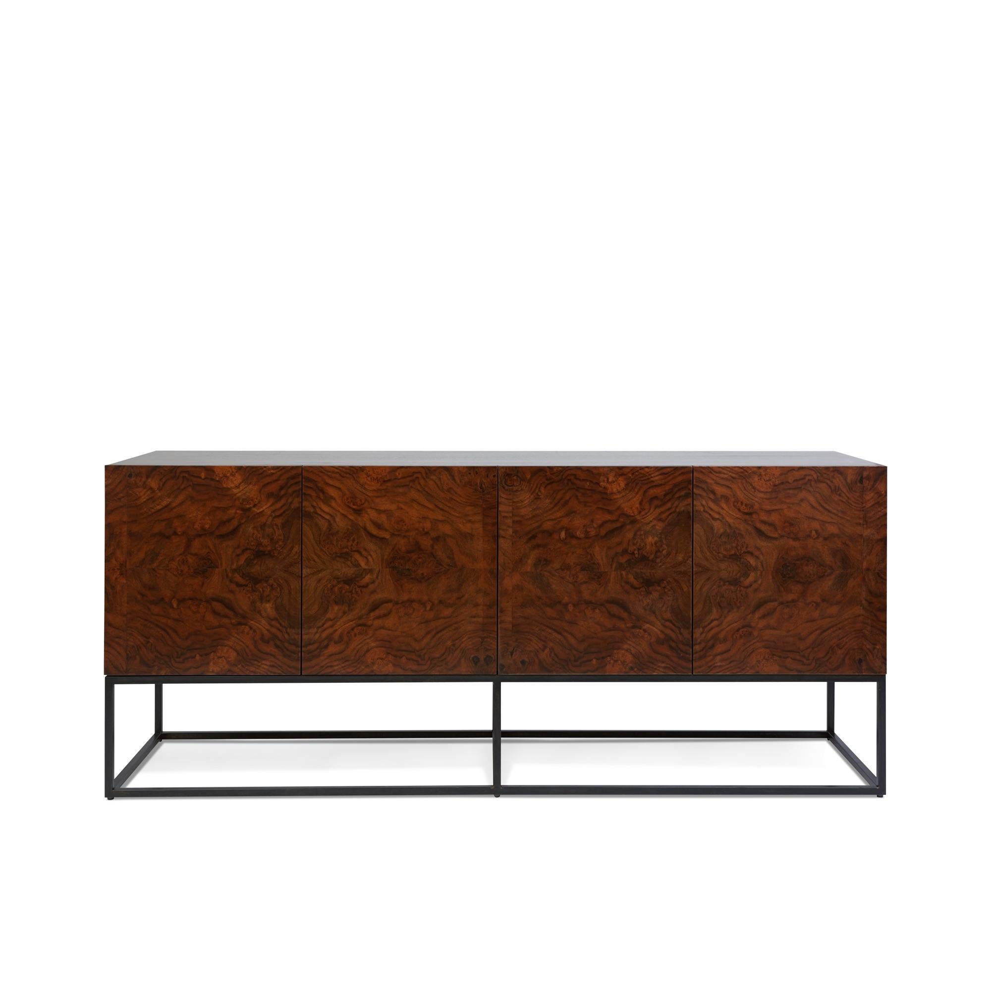 Walnut Burl Thin Frame Cabinet by Lawson-Fenning 2