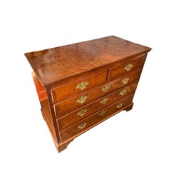 Walnut & Burl Walnut Chest of Drawers