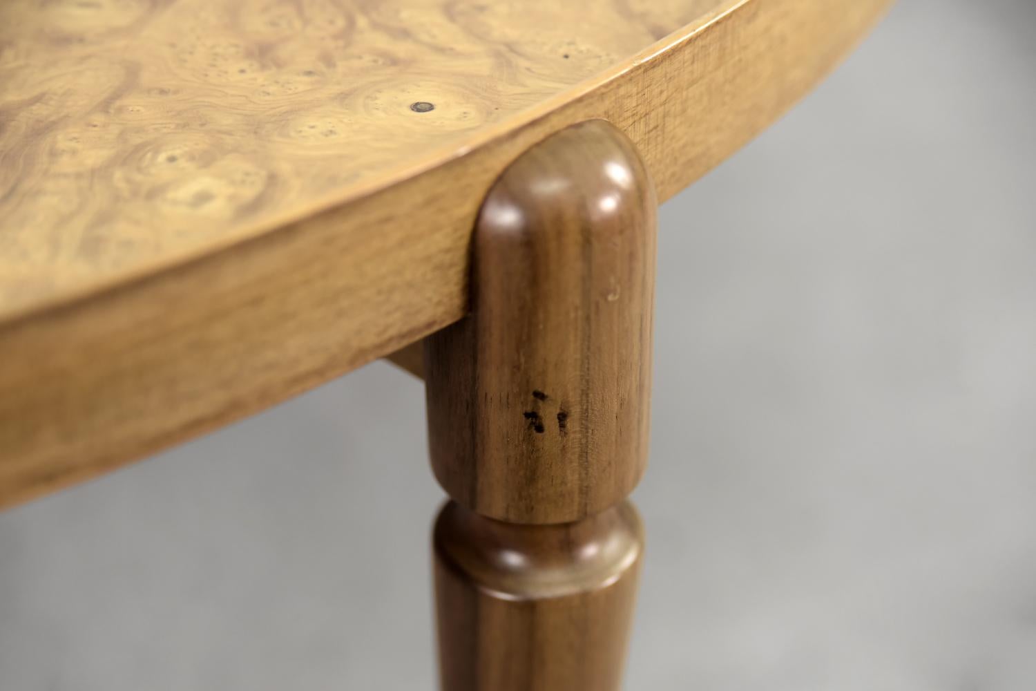  Luxurious Walnut & Burled Wood 2139 Table by Josef Frank for Svenskt Tenn, 1952 For Sale 3