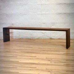 Walnut Butterfly Joinery Gallery Handmade Modern Minimal Bench