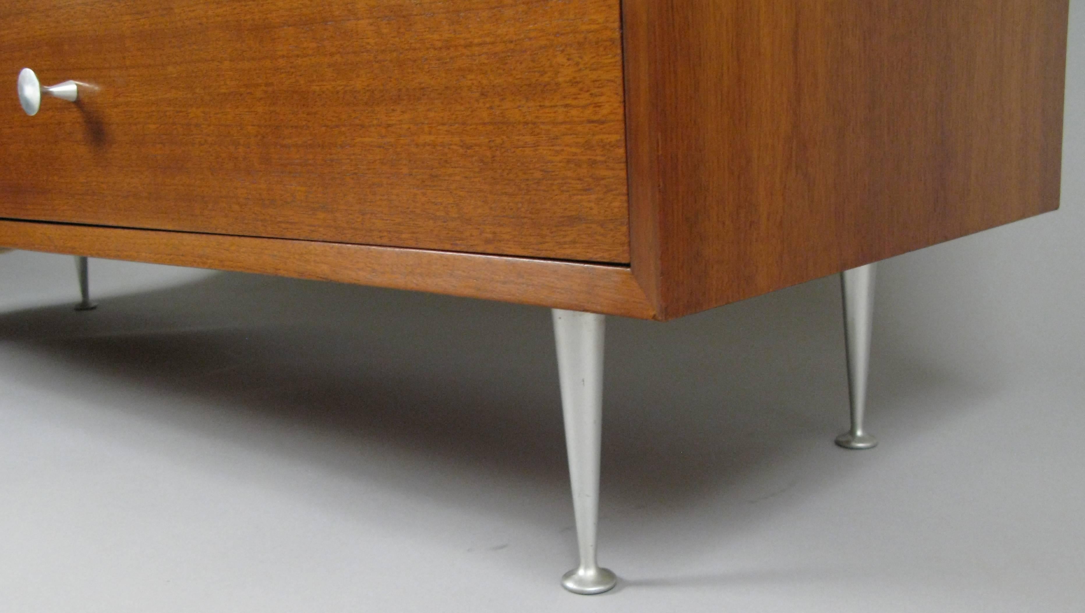 Walnut Cabinet by George Nelson for Herman Miller In Good Condition In Hudson, NY