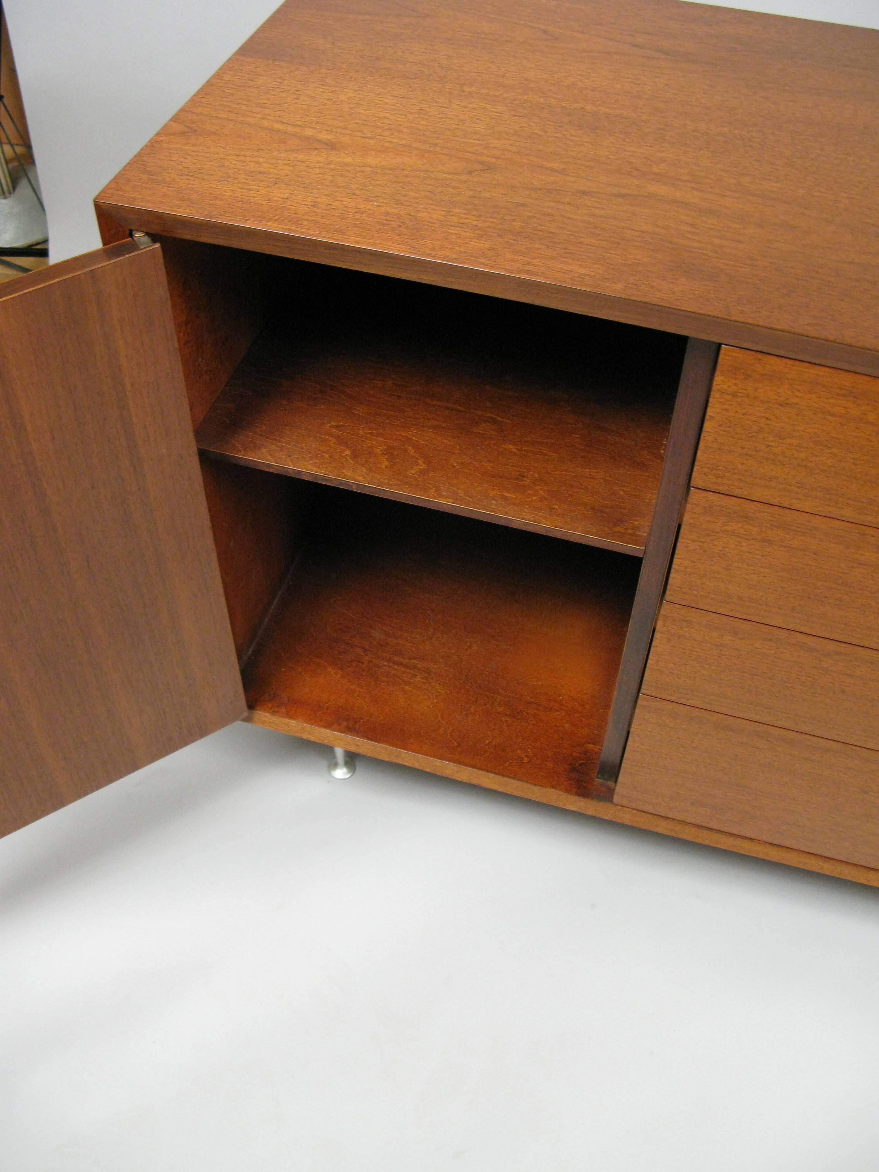 Mid-20th Century Walnut Cabinet by George Nelson for Herman Miller