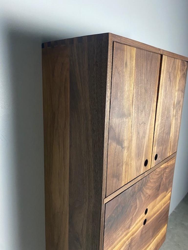 Walnut Cabinet by Michael Rozell, USA 2021 For Sale 6