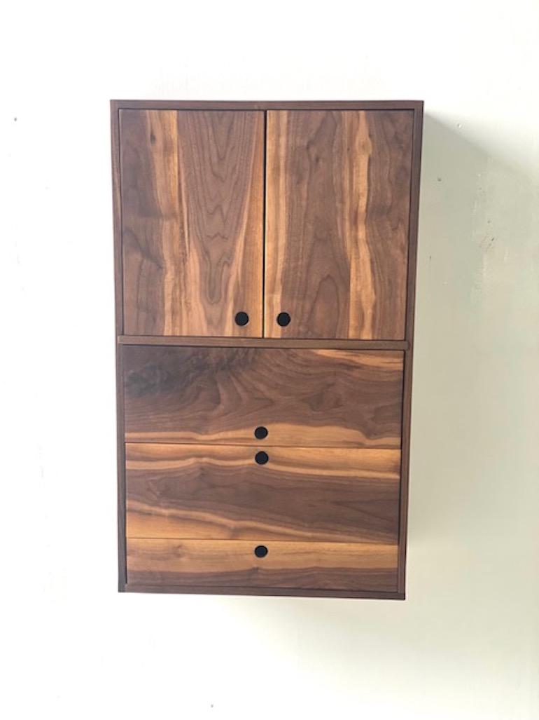 Contemporary Walnut Cabinet by Michael Rozell, USA 2021 For Sale