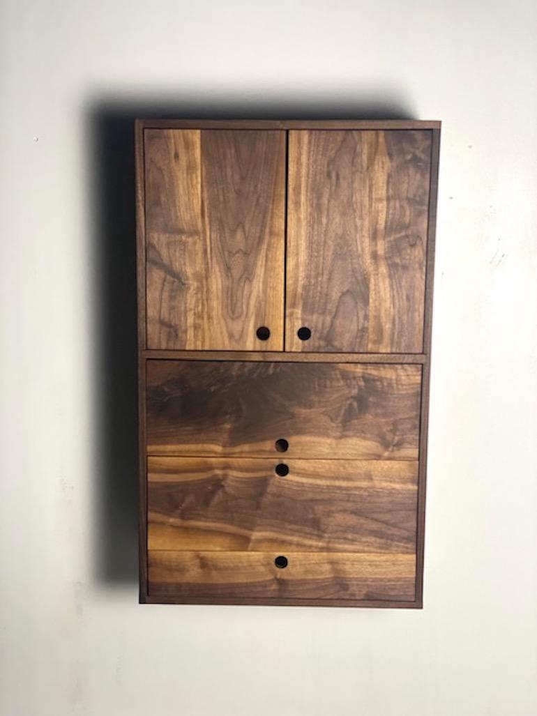 Walnut Cabinet by Michael Rozell, USA 2021 For Sale 1