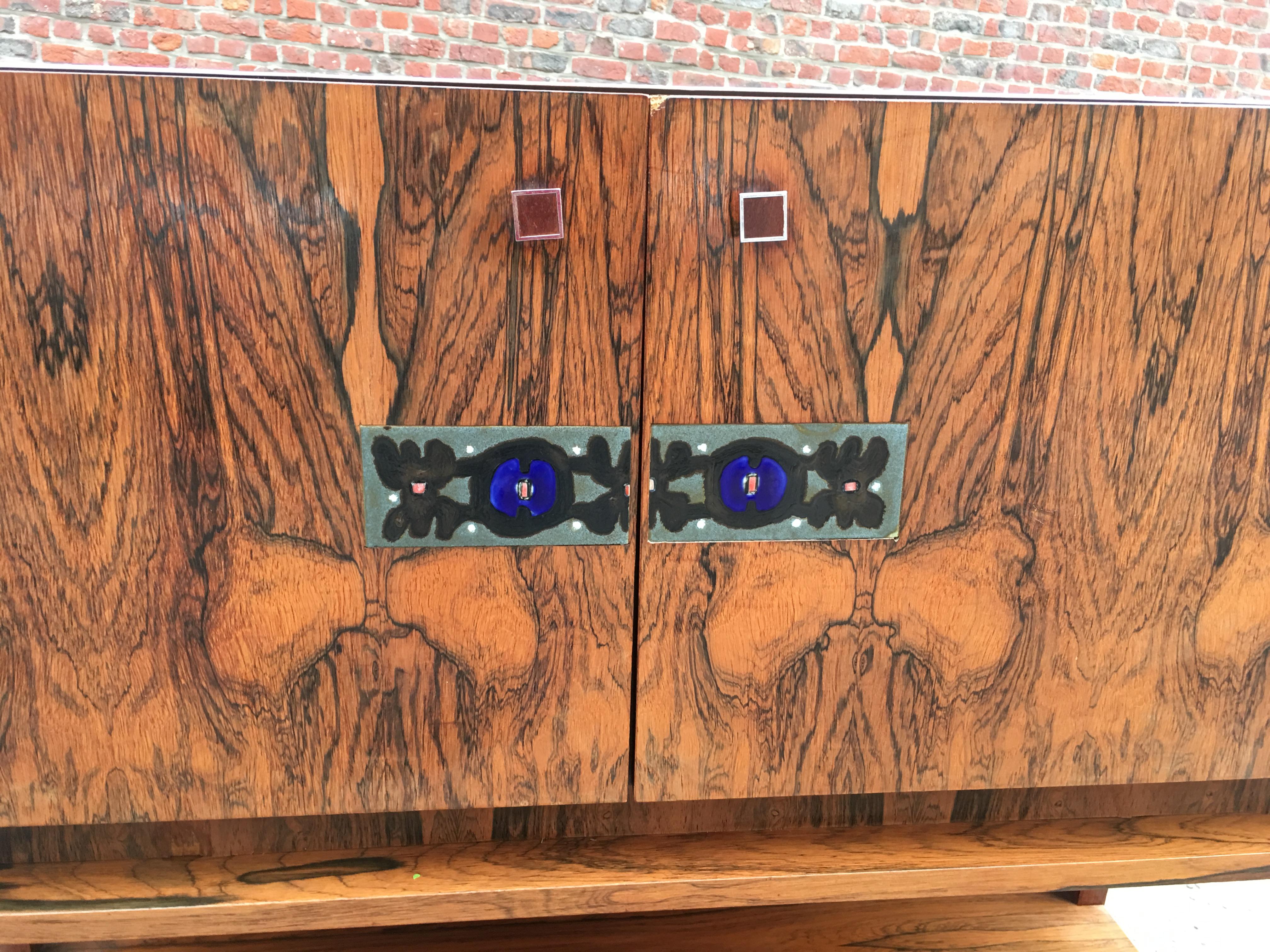 Mid-Century Modern Walnut Cabinet, circa 1960 For Sale