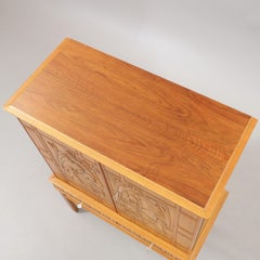 Walnut cabinet Eugen Hoglund Sweden 1963 signed