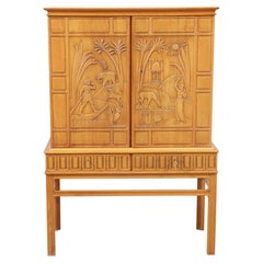 Walnut cabinet Eugen Hoglund Sweden 1963 signed