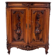 Walnut Cabinet, Louis Phillipe Style, France, circa 1880