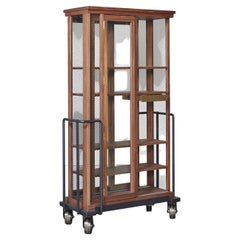 Walnut Cabinet on Wheels, Cabinet of Curiosity Read