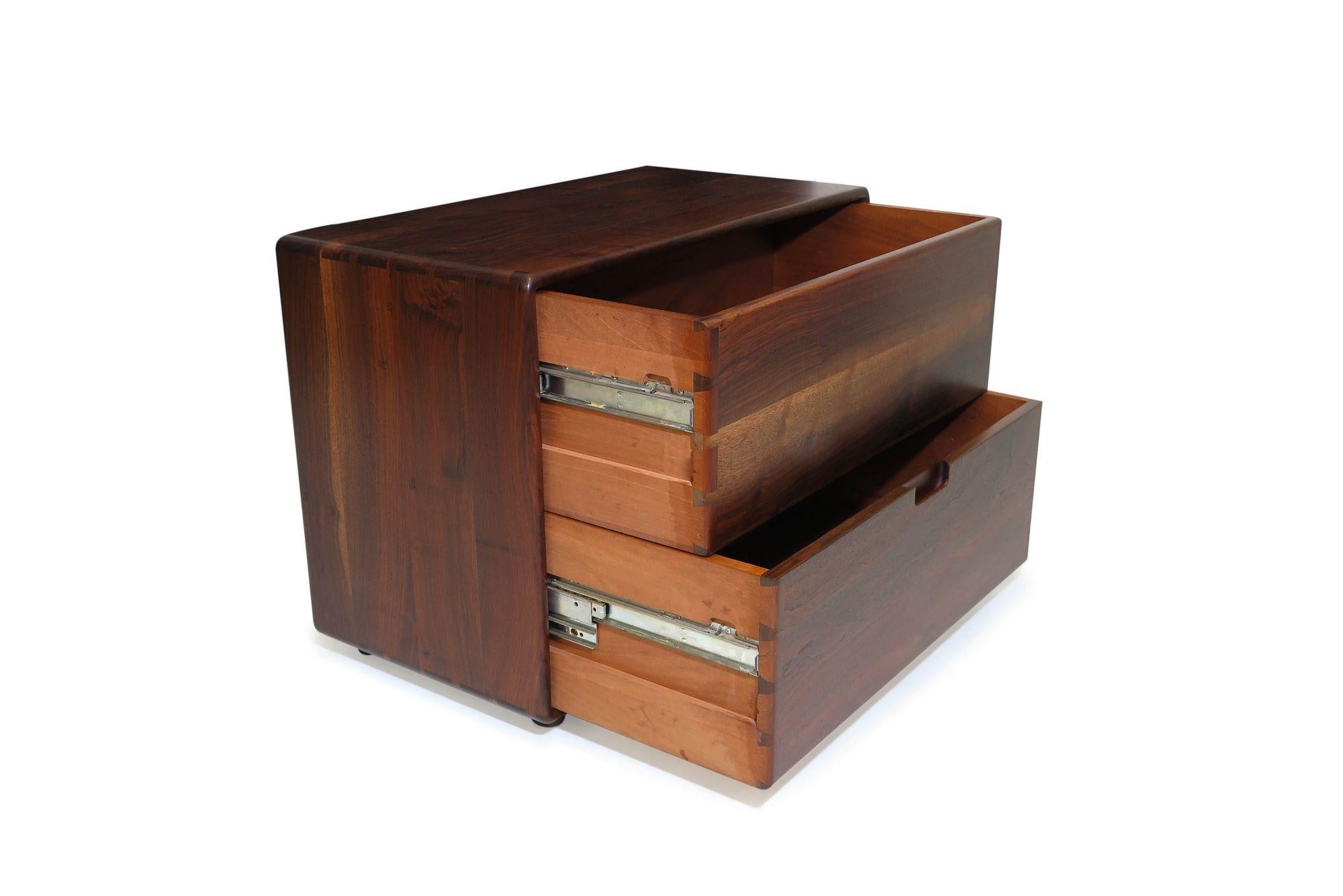 Mid-Century Modern Walnut California Studio Craft Filing Cabinet #3 For Sale