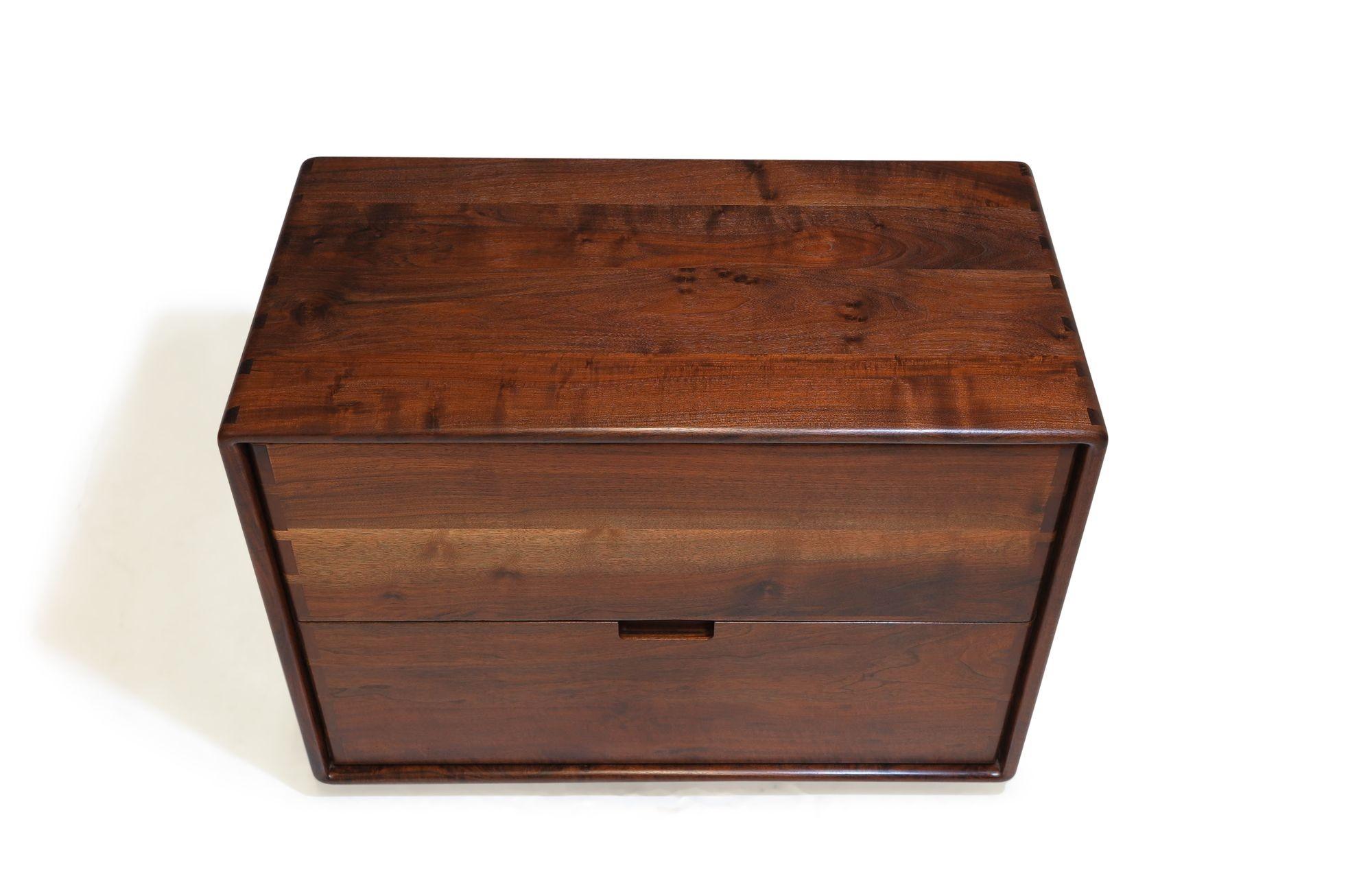 20th Century Walnut California Studio Craft Filing Cabinet #3 For Sale