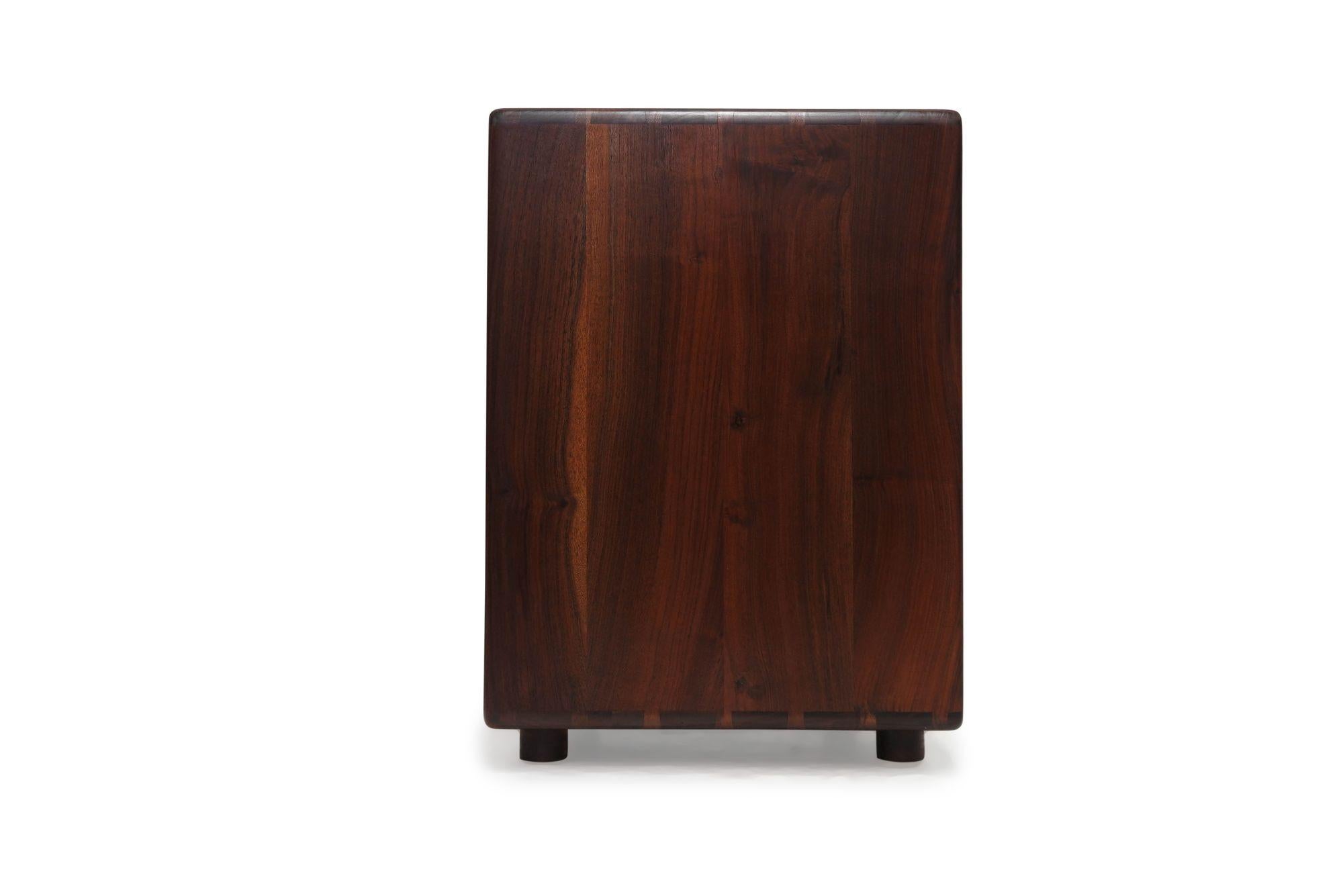 Wood Walnut California Studio Craft Filing Cabinet #3 For Sale