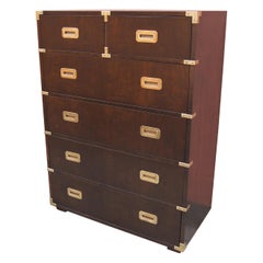 Walnut "Campaign Series" Dresser by Henredon