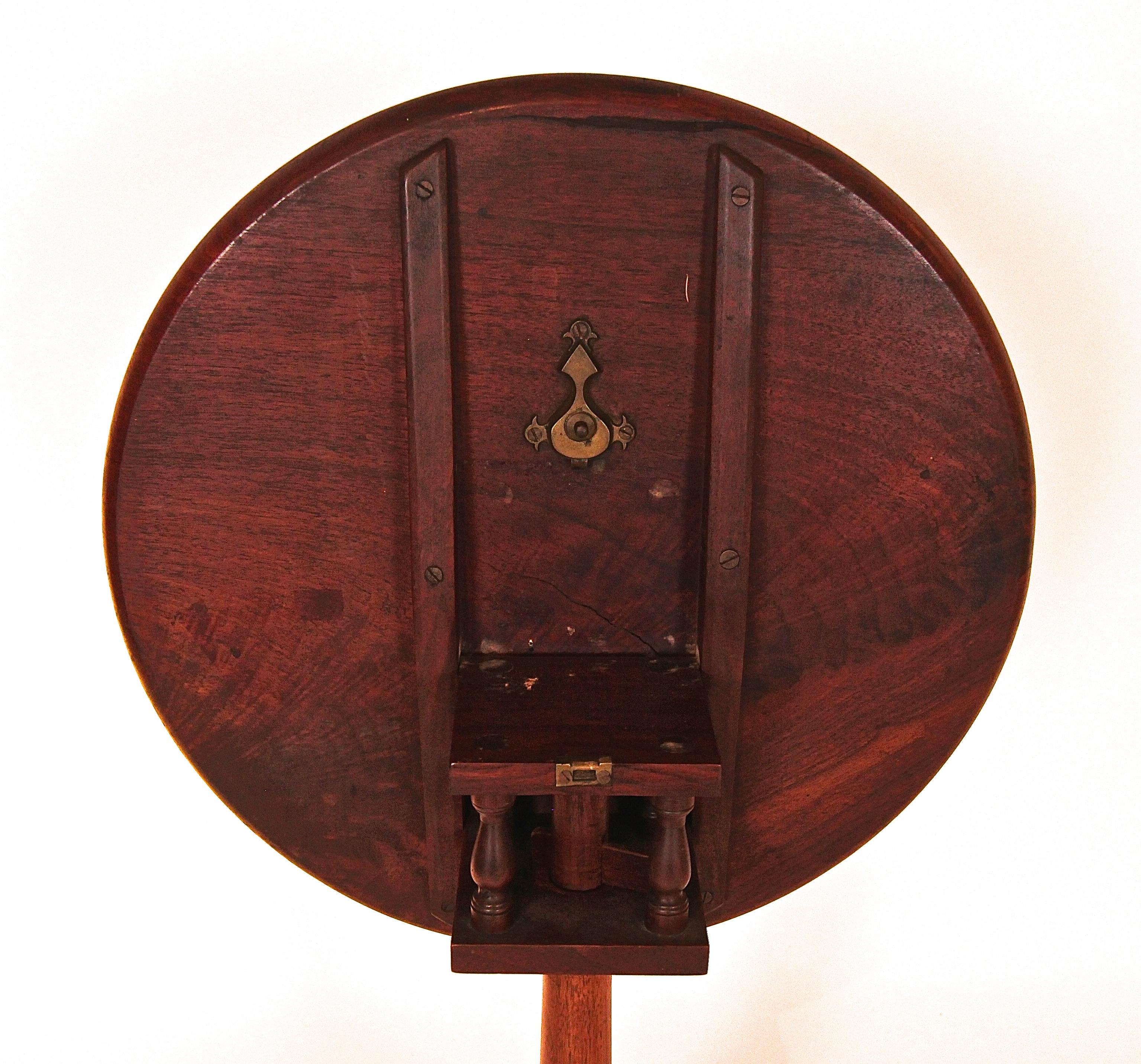 Chippendale Walnut Candle Stand For Sale