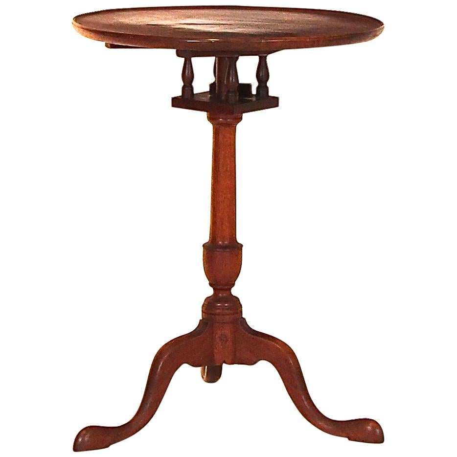 Walnut Candle Stand For Sale