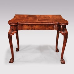 Walnut Card Table