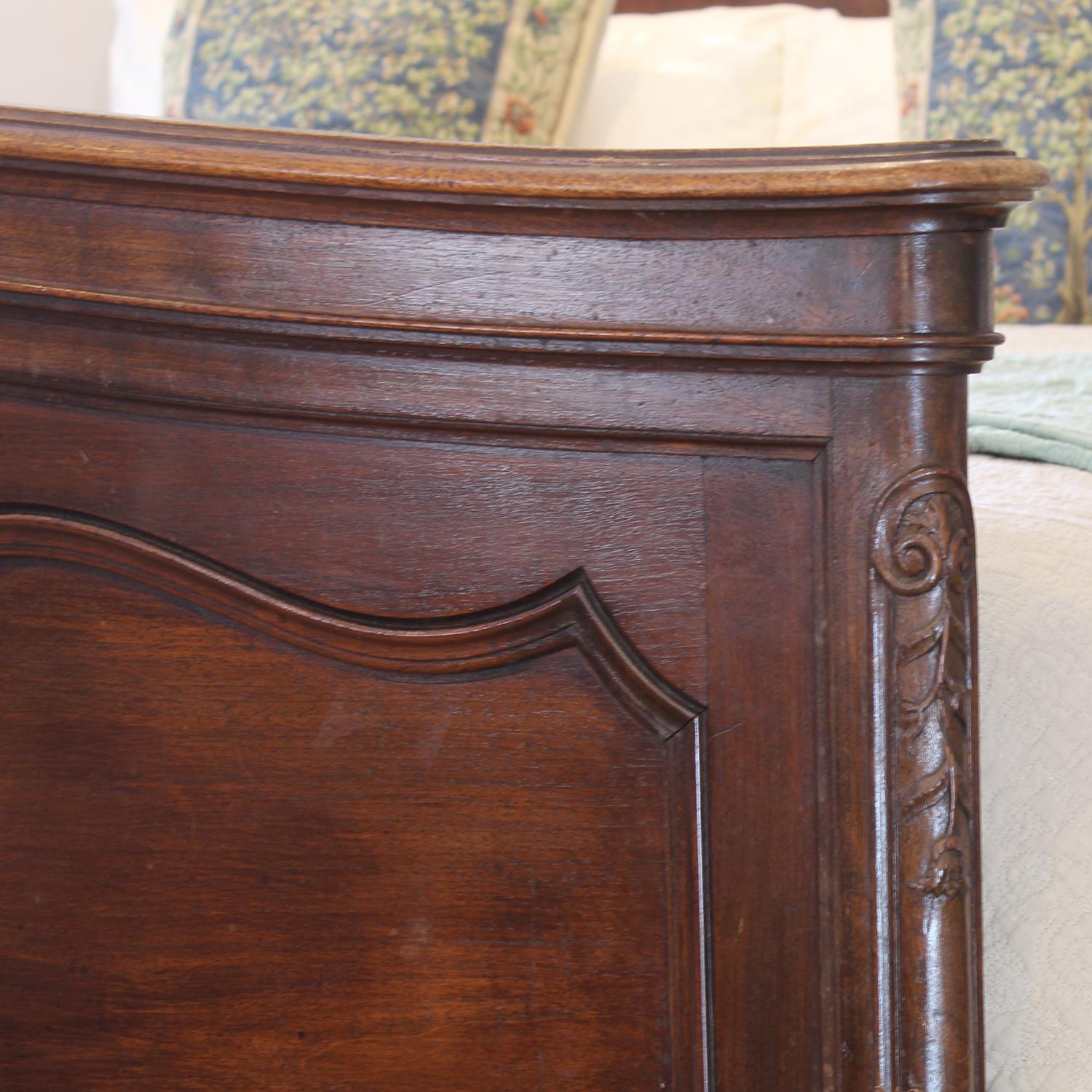 Walnut Carved Country Style French Antique Bed, WK201 3