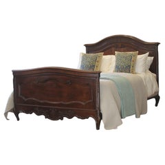 Walnut Carved Country Style French Antique Bed, WK201
