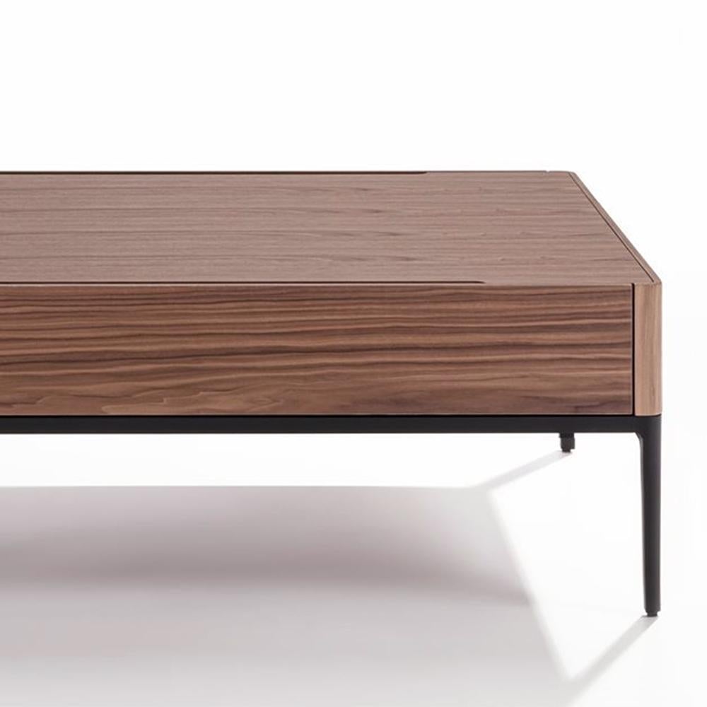 Hand-Crafted Walnut Case Coffee Table For Sale