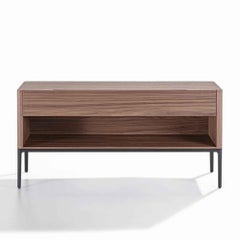 Walnut Case Console Table