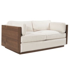Walnut Case Loveseat by Metropolitan, 1950s